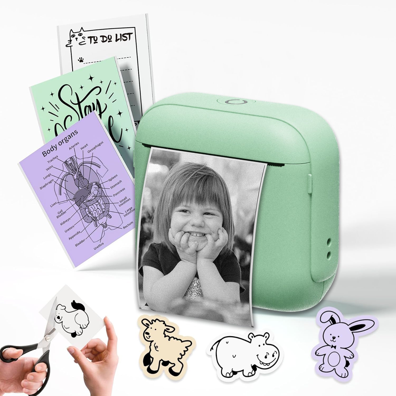 Popular HD Bluetooth Thermal Printer Portable Household Mini