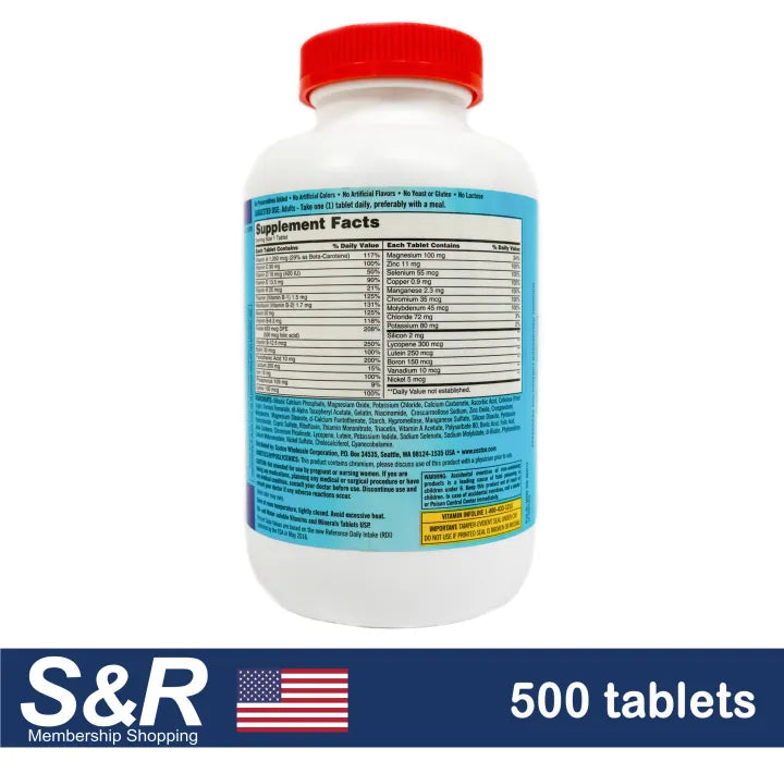 Kirkland Signature Daily Multi Vitamins And Mineral 500 tablets