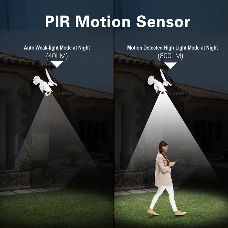 Solar Lamp Head Camera Outdoor Waterproof Sensor Simulation Monitoring