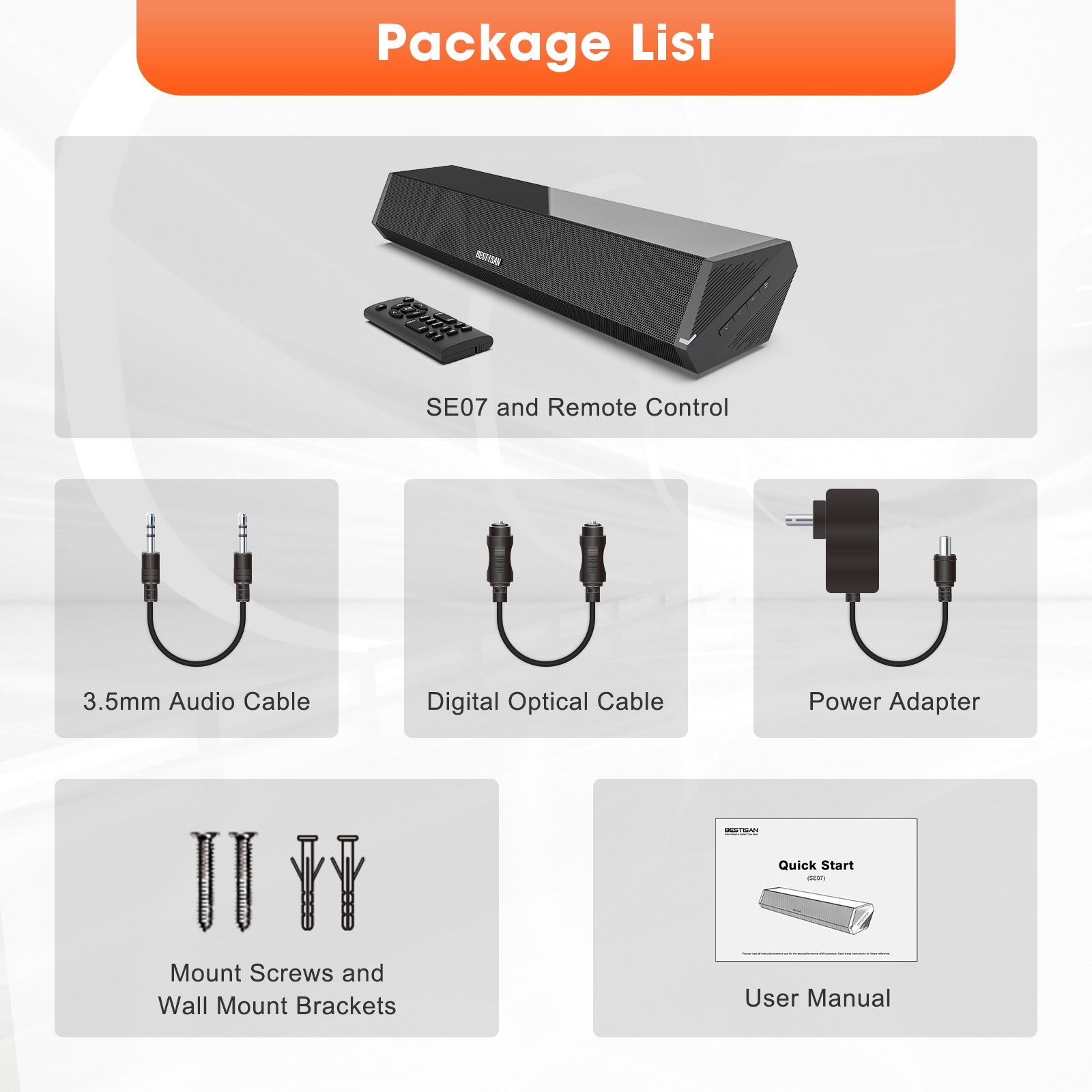 Small Wholesale Echo Wall Soundbar Bar TV Speaker Wireless Home Theater 40W High Power Sound Heater