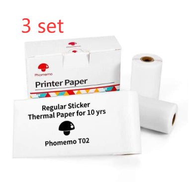Phomemo Three-proof Thermal Sensitive Adhesive Sticker Label Sticker Suitable For T02 Household Wrong Question Printer
