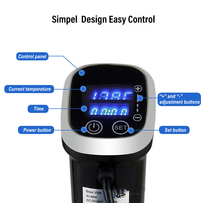 Waterproof Low Temperature Vacuum Slow Cooker Steak Maker Cooking Stick Fat Relief Machine