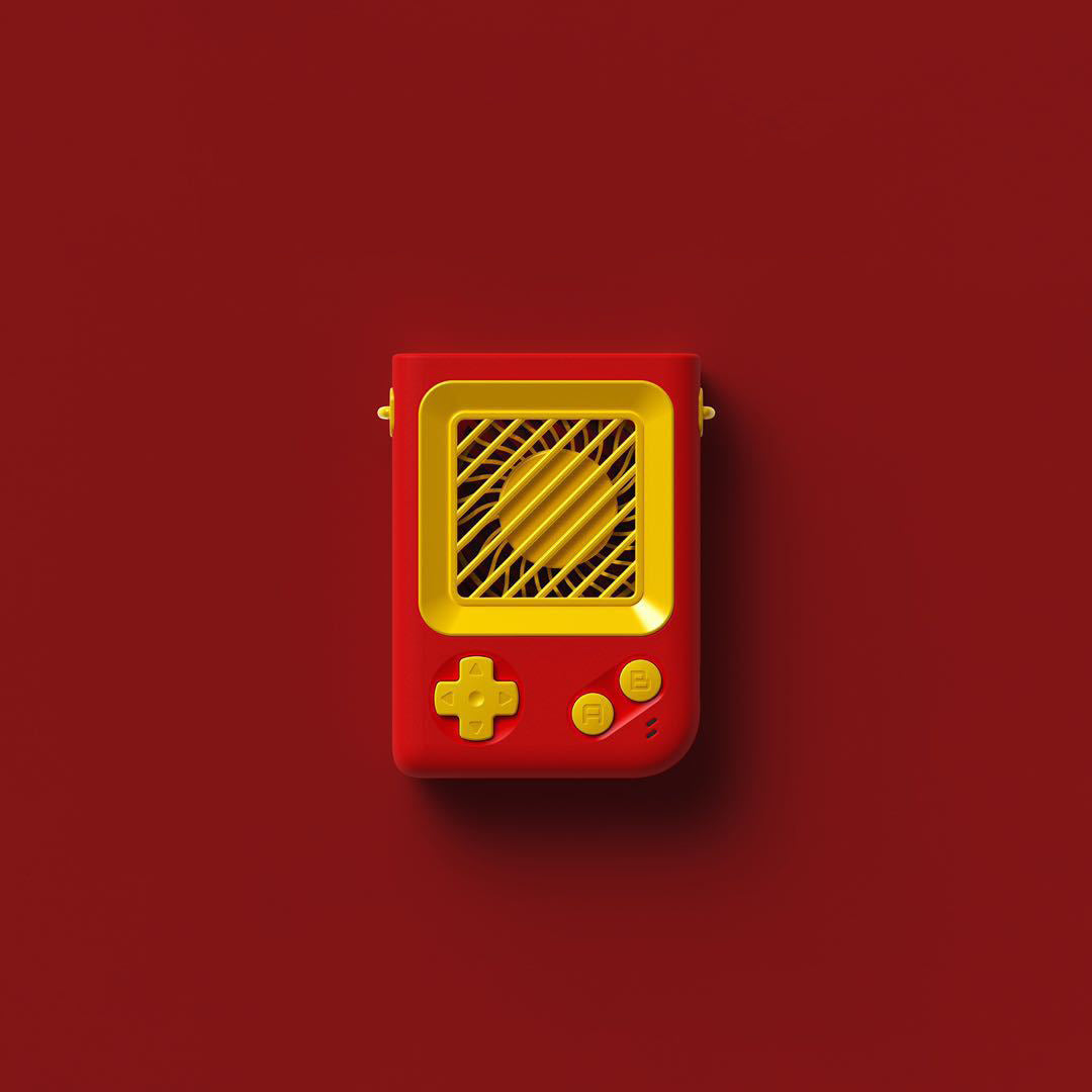 Creative Game Console Portable Handheld Mini Fan