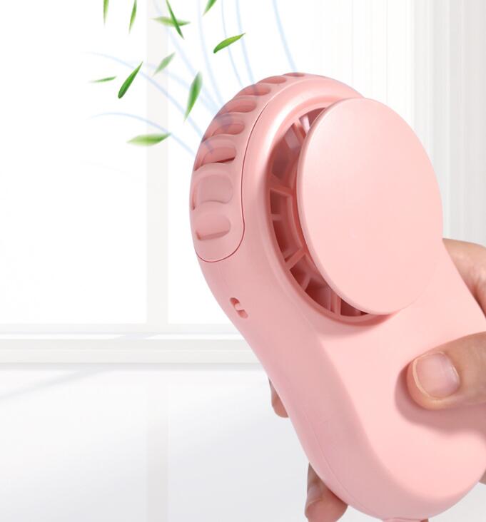 Portable leafless hanging neck fan
