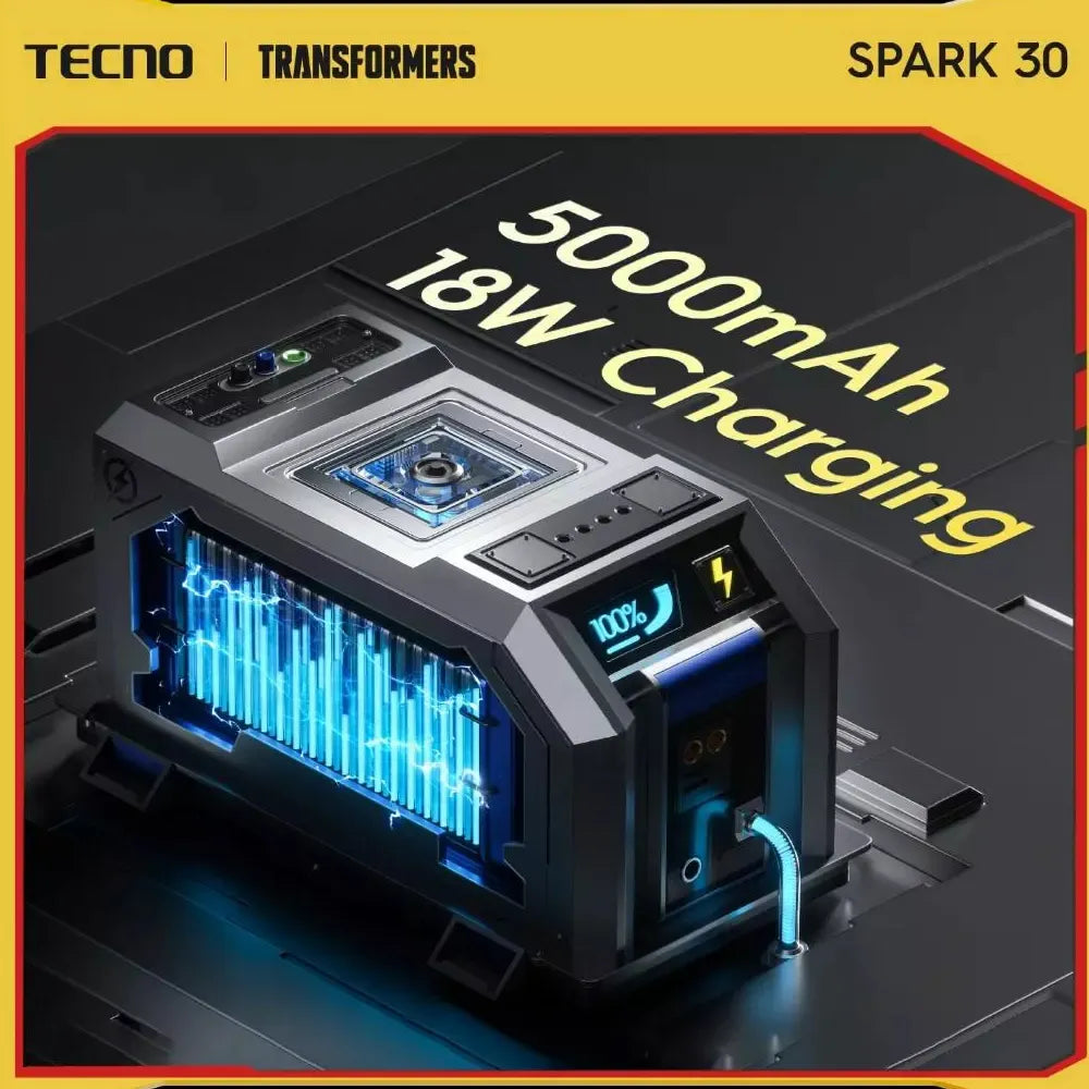 TECNO Spark 30 Smartphone | 16GB (8+8) + 256GB RAM+ROM | MediaTek Helio G91 Processor | 64MP Sony IMX682 Main Camera | 6.78” FHD+ 90Hz Display | 5000mAh Battery + 18W Charging
