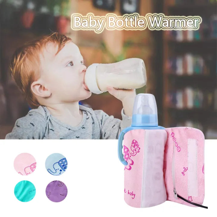 USB Baby Milk Water Warmer Baby Nursing Bottle Heater Portable Travel Stroller Travel Stroller Insulated Bag Infant Feeding Bottle Car power Bank