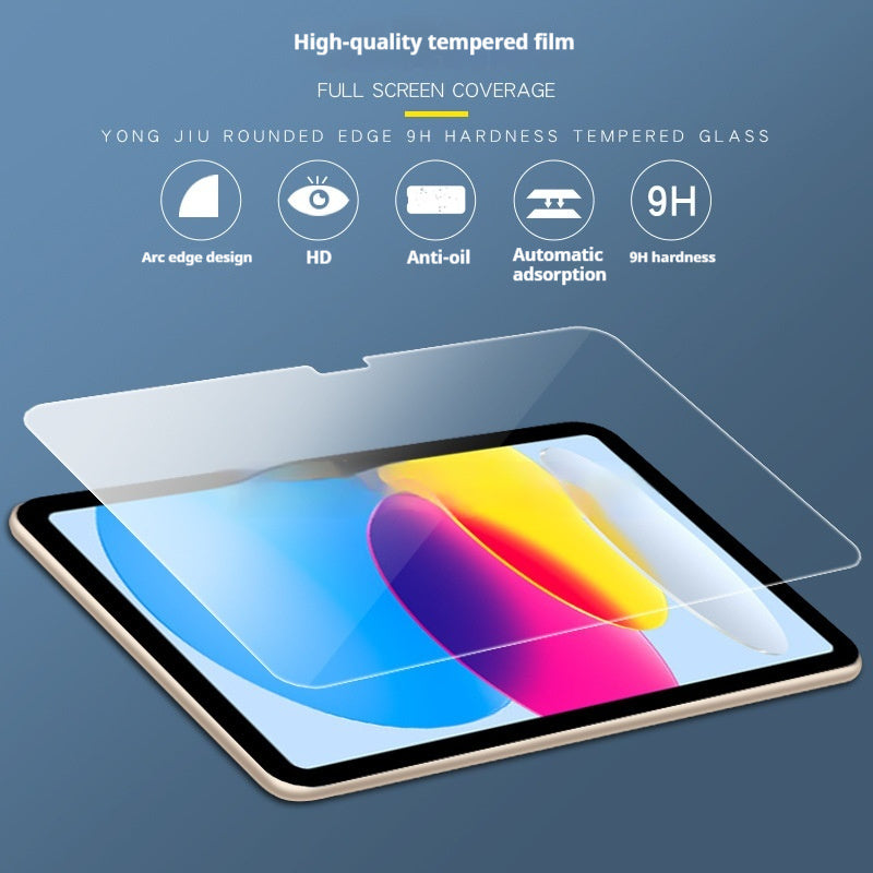 Tablet Tempered Glass Screen Protector Purple Light