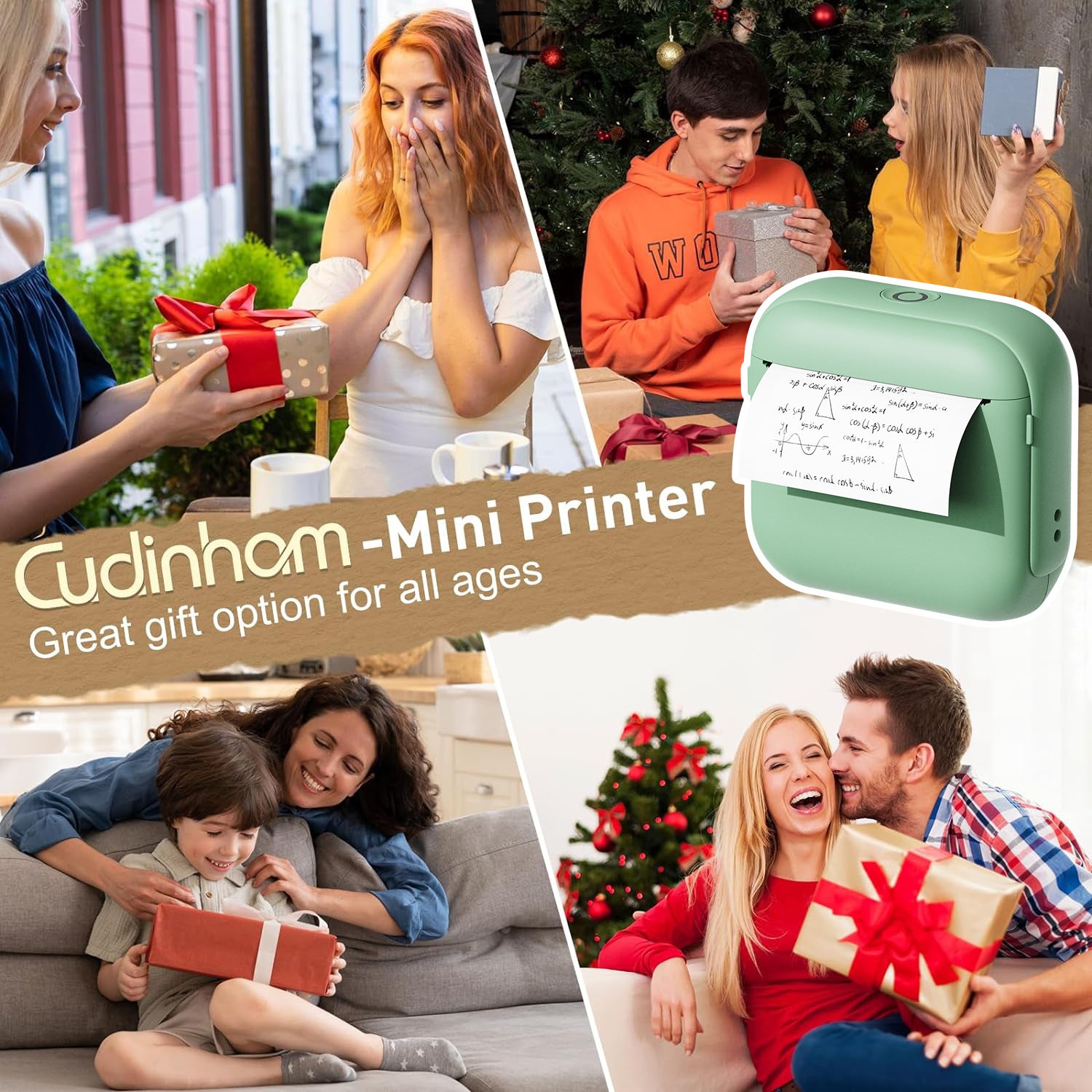 Popular HD Bluetooth Thermal Printer Portable Household Mini