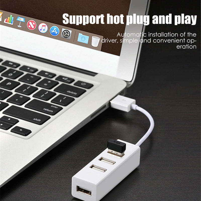 Small Row Plug Usb Hub Usb Splitter Mini Small Four-port Usb 2.0 Hub