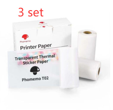 Phomemo Three-proof Thermal Sensitive Adhesive Sticker Label Sticker Suitable For T02 Household Wrong Question Printer
