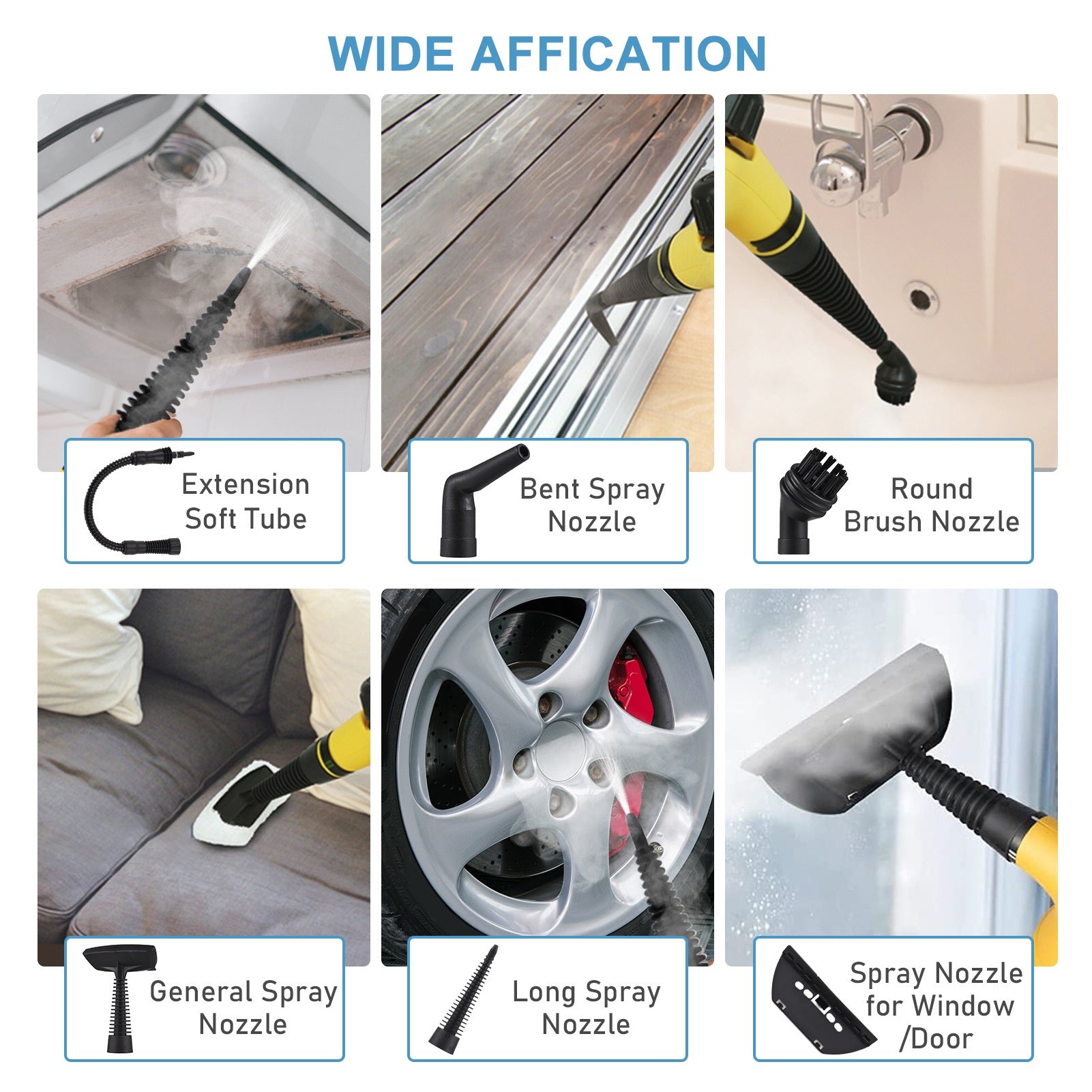 Household Handheld High Temperature Steam Cleaning Machine Multifunctional Cleaner