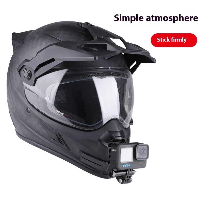 New Motorcycle Helmet Chin Camera Integrated Helmet Bracket
