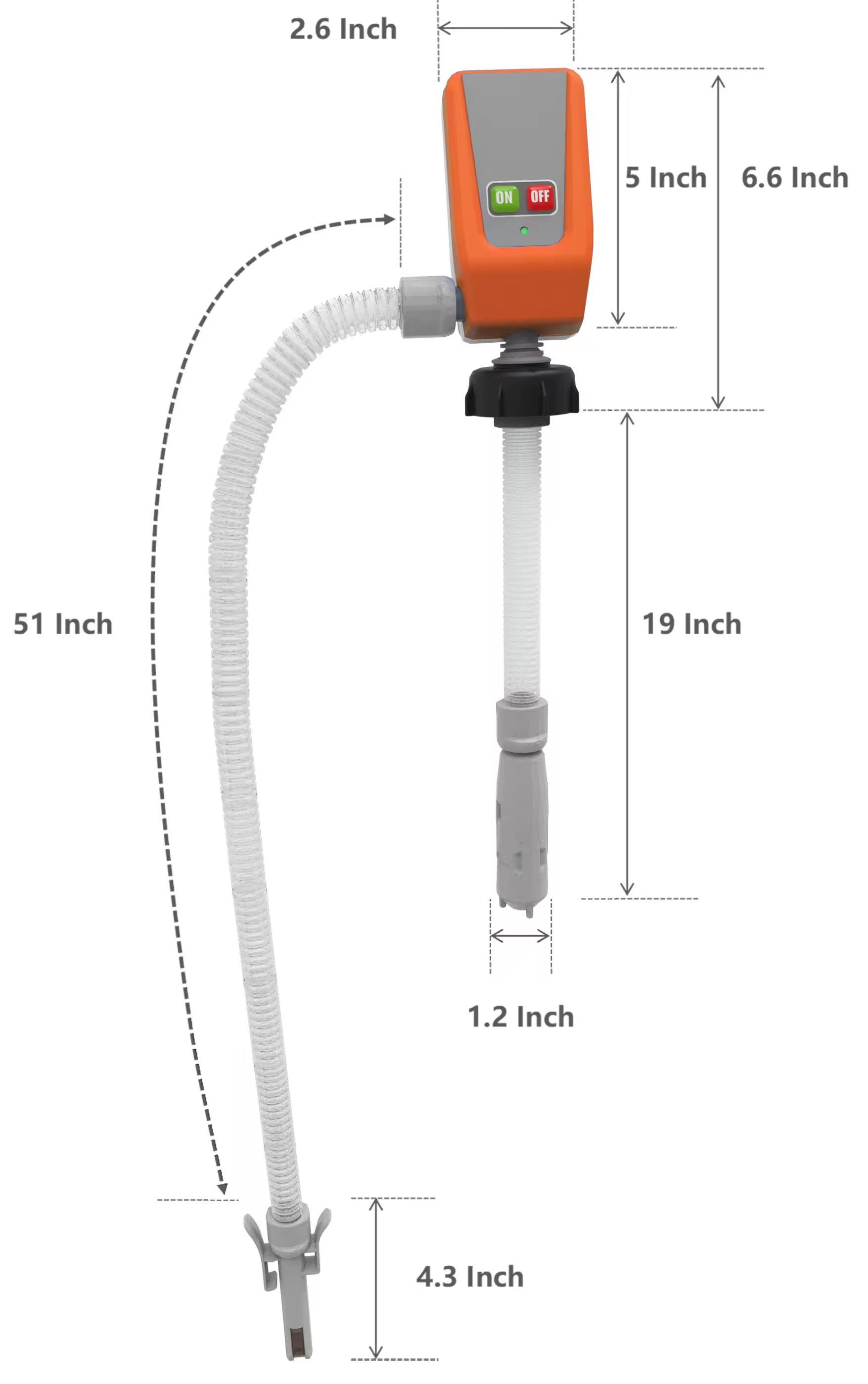32gpm Manual Nozzle Plastic Fuel Conveyor