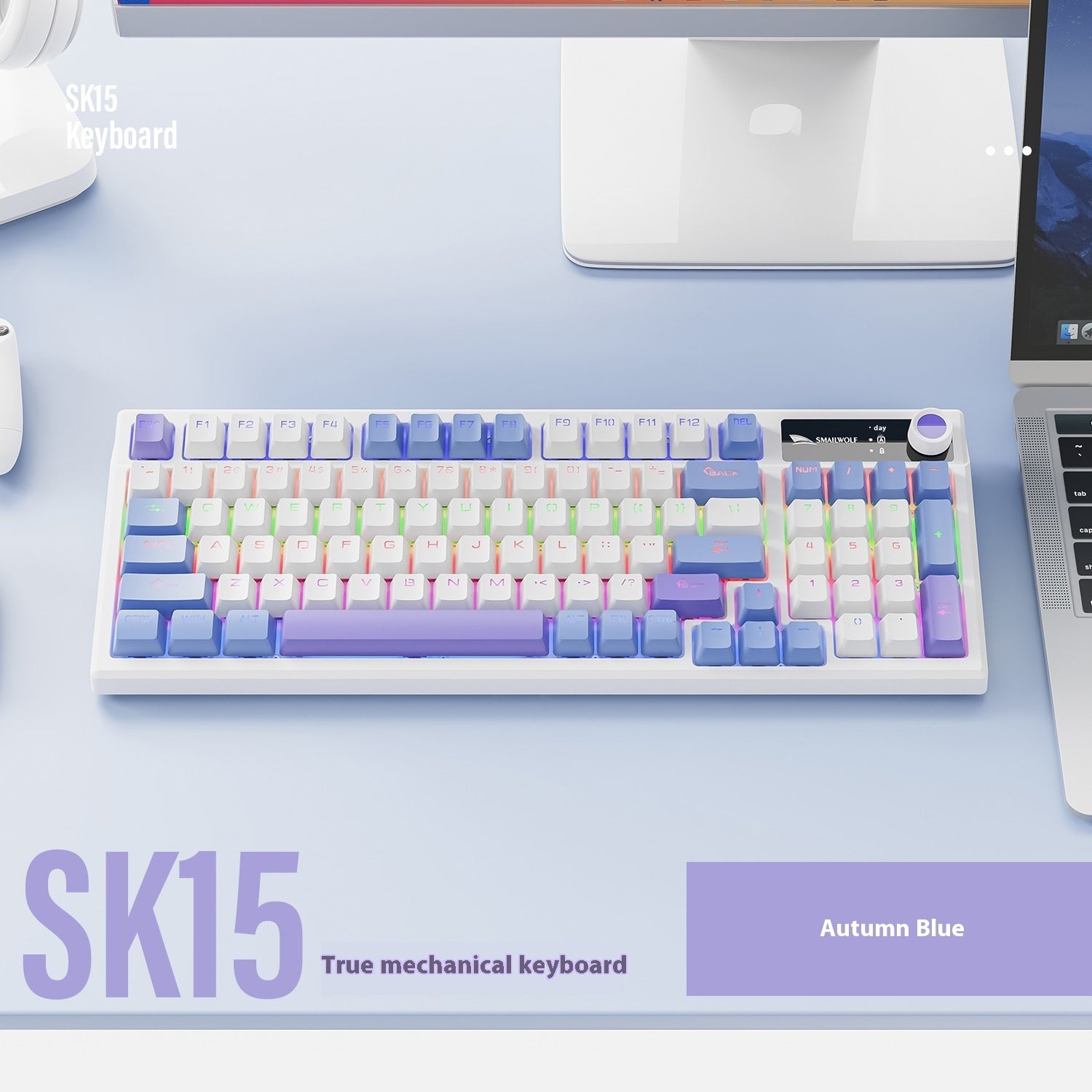 Wired With Knob E-sports Games Notebook Computer Mechanical Keyboard