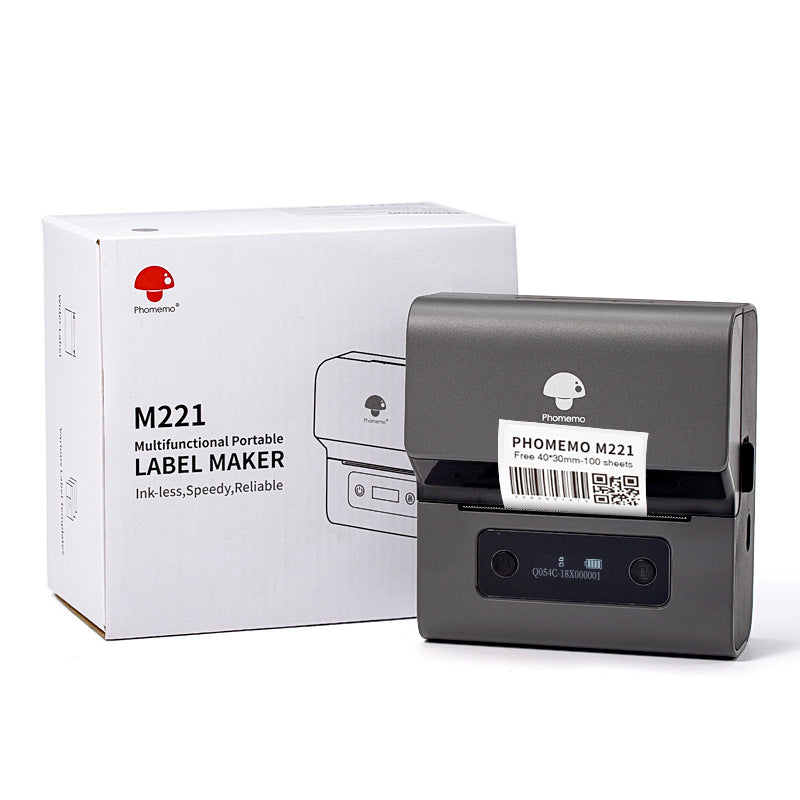 Mini Bluetooth Thermal Barcode Sticker Small Label Printer Household