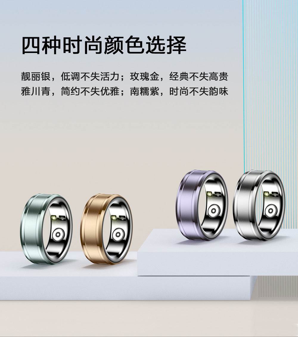 Smart Ring For Heart Rate Blood Oxygen Blood Pressure Sleep Monitoring Step Counting And Fitness Tracking