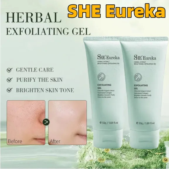 SHE Eureka Exfoliating Gel original facial body scrub whitening exfoliating skin care buy 1 take 1 for men face pampaputi brightening legit For All Skin Type Deep Clean remove blackhead