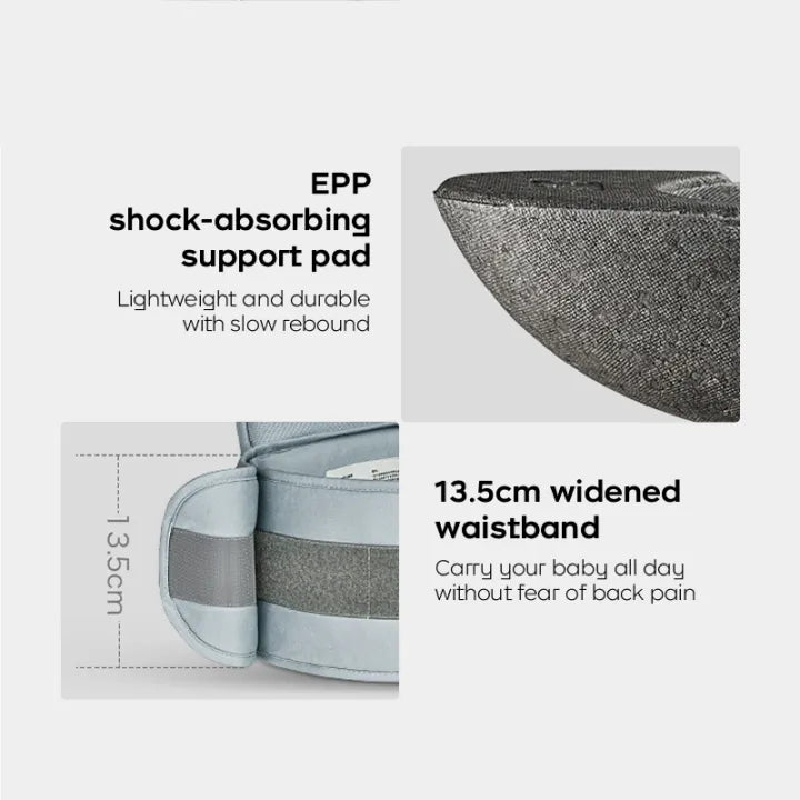 Babycare Hip Seat Baby Carrier Ergonomic Waist Seat with Pocket Front Carrier for Baby Newborns Toddlers & Children 0-36 Month 20KG