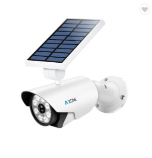 Solar Lamp Head Camera Outdoor Waterproof Sensor Simulation Monitoring