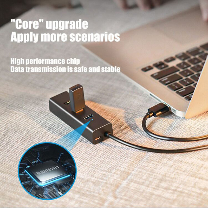 Small Row Plug Usb Hub Usb Splitter Mini Small Four-port Usb 2.0 Hub