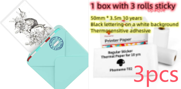 Pocket Small Mini Bluetooth Handheld Portable Thermal Printer