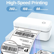 4-inch Portable Wireless Thermal Mini Label Printer For Express Delivery Waybills