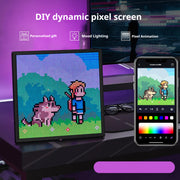 Bluetooth Game Tables LED Atmosphere Desktop Decoration DIY Photo Frame Gift Graffiti Pixel Screen