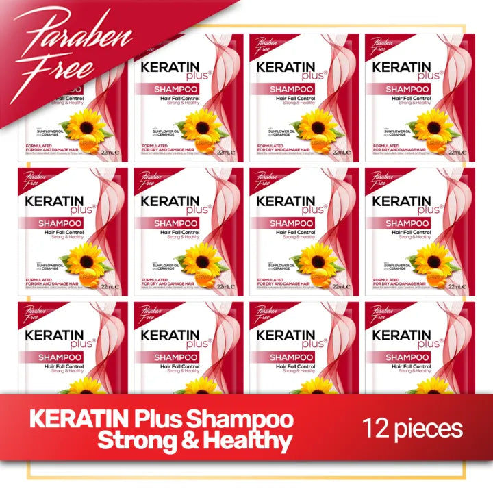 KeratinPlus Shampoo Hair Fall Control Strong & Healthy (22ml) 12 pcs