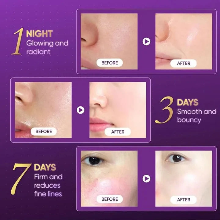 Saludent Glowing &Rejuvenating Night repair Cream Sakura Retinol Niacinamide Ceramide Gentle Skincare Facial Whitening Brightening 50g