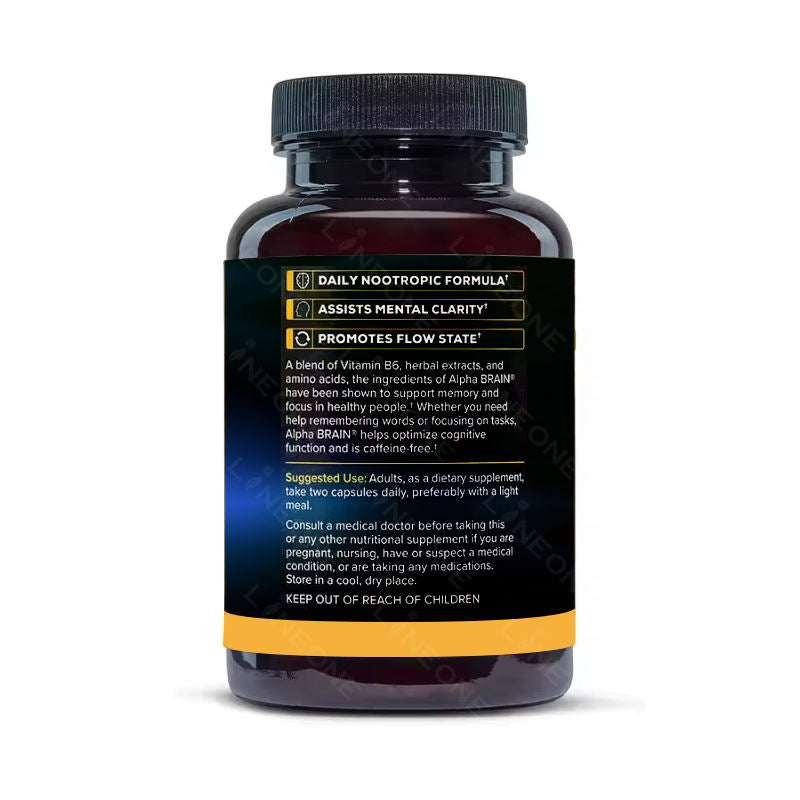 Brain Health Performance Blend Energy Vitamins Mental Focus Memory Supplement Capsules