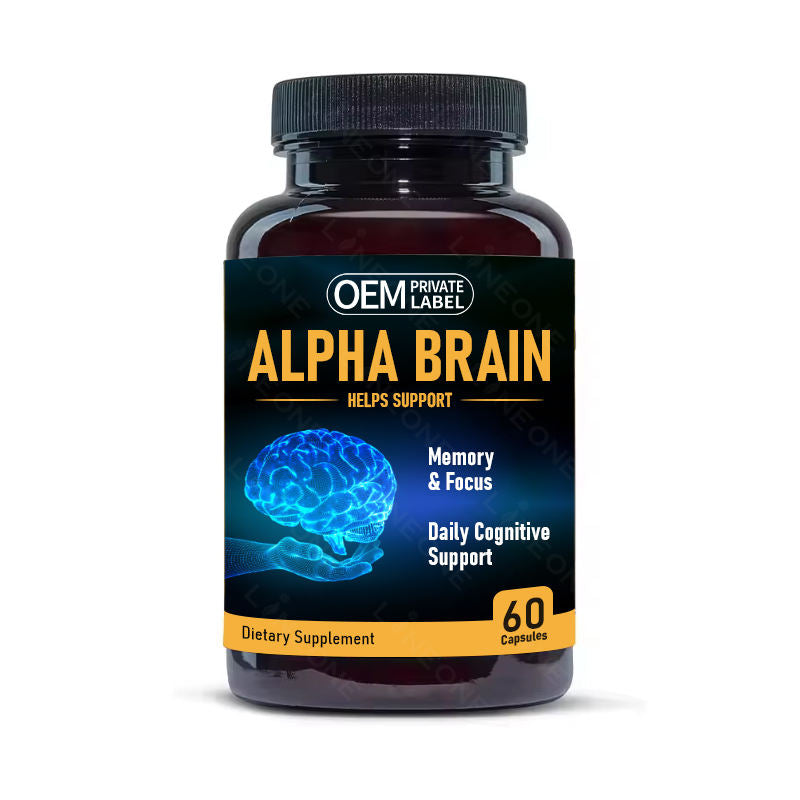 Brain Health Performance Blend Energy Vitamins Mental Focus Memory Supplement Capsules