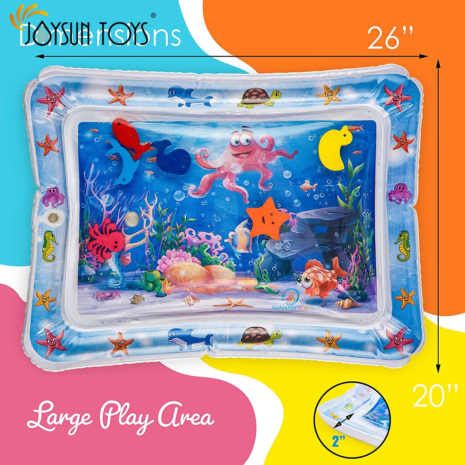 Hot Selling Inflatable Tummy Time Premium Water Mat Infants and Toddlers Is the Perfect Fun Time Play Activity Center