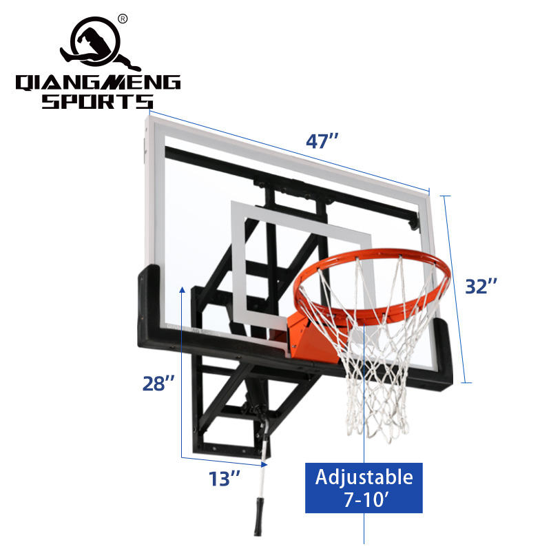Factory Direct Sale Indoor Height Adjustable Wall Mounted Mini Basketball Hoop for Home Gym