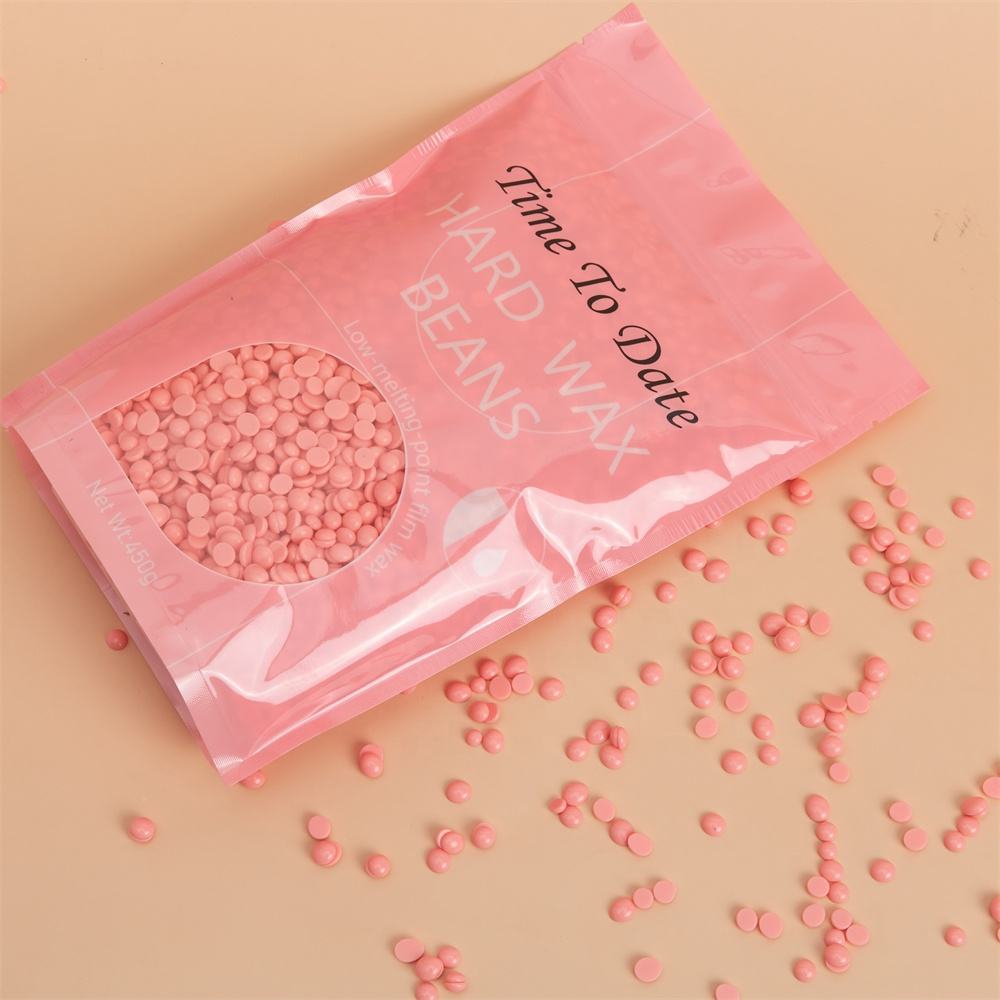 Time to Date Wax Beads for Hair Removal 1lb pink Rose Hard Wax Beads Coarse Hair Formula 450g Painless Wax for Sensitive Skin