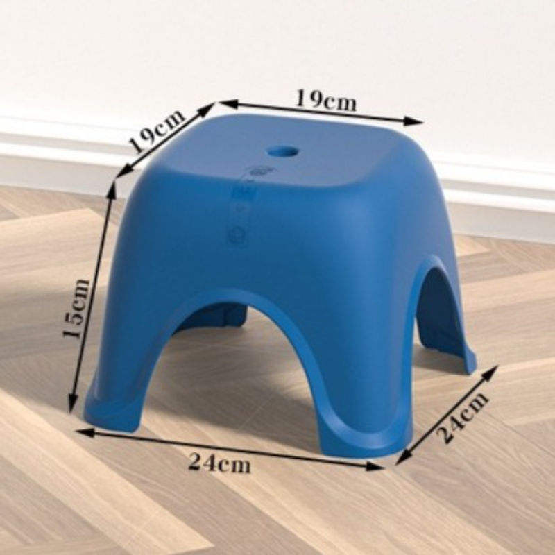 Thickened Plastic Step Stool for Kids and Adults, Non Slip Household Footstool, Low Bathroom Stool for Child Potty and Home Use