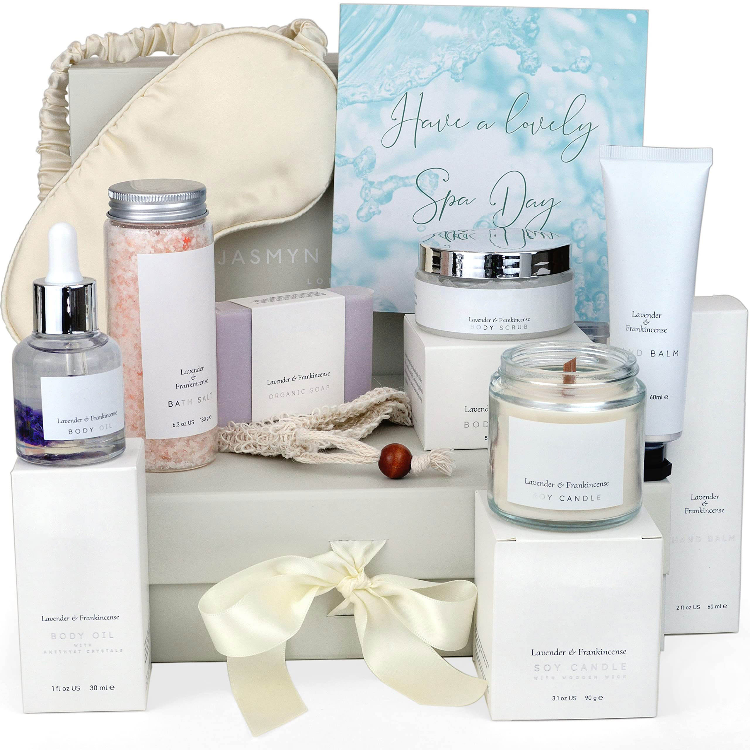 Luxury 10 Pcs Bath Spa Gift Basket Set for Women Self Care Kit
