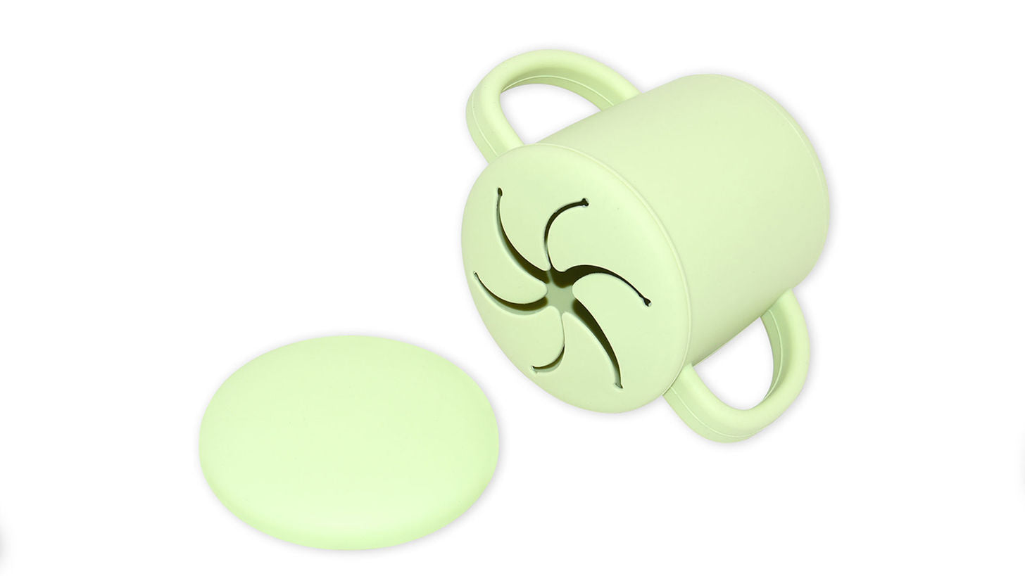 BHD No Spill Food Grade Silicone Baby Snack Container With Lid BPA Free Baby Food Storage Baby Snack Cup