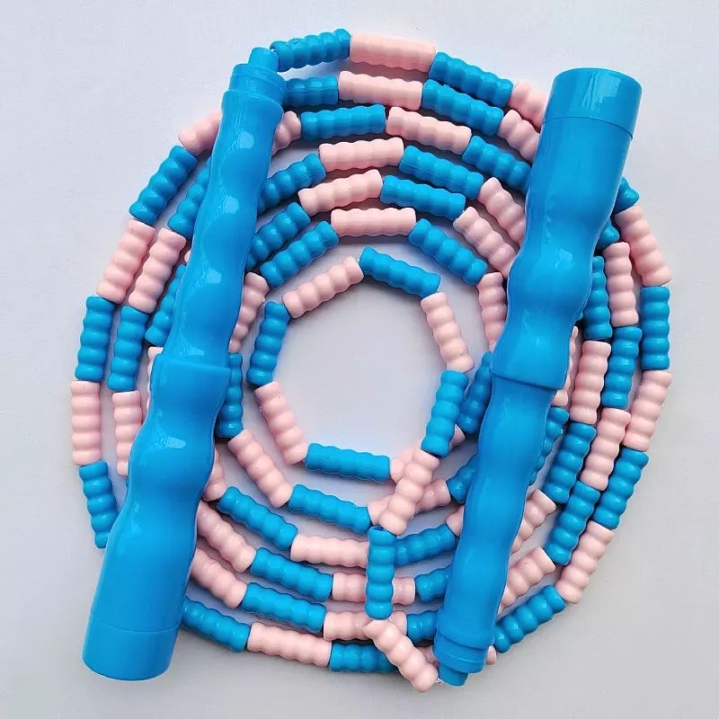 Bamboo Knot Rope Jumping Kindergarten Soft Beads Pupils Pattern Ball Knot Rope Jumping