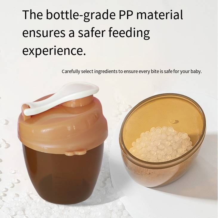 Manual Milk Powder Dispenser Portable Baby Outdoor Sealed Container BPA Free PP Material Multifunction Storage Tank