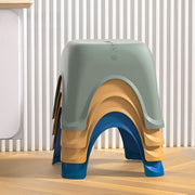 Thickened Plastic Step Stool for Kids and Adults, Non Slip Household Footstool, Low Bathroom Stool for Child Potty and Home Use