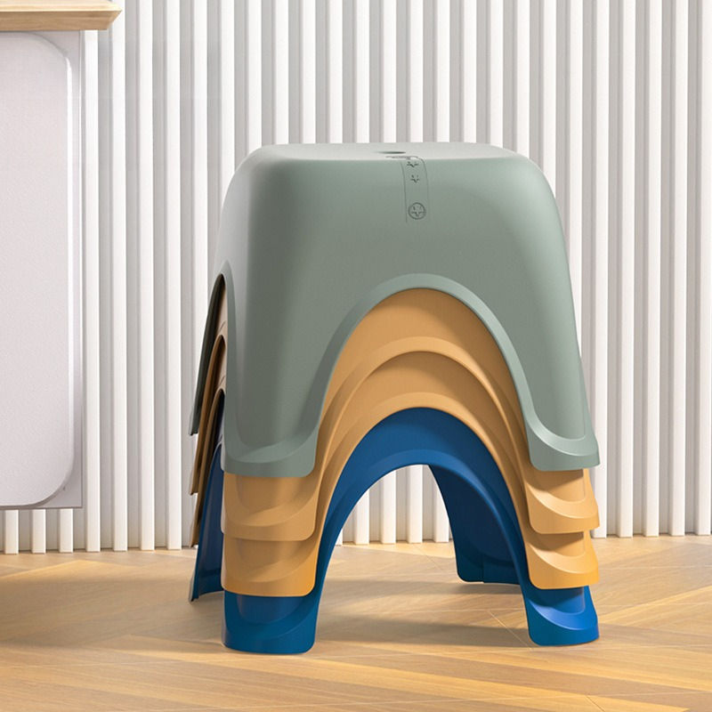 Thickened Plastic Step Stool for Kids and Adults, Non Slip Household Footstool, Low Bathroom Stool for Child Potty and Home Use