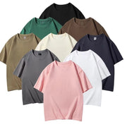 High Quality Cotton T Shirt for Men Casual Short Sleeve Crew Neck Plain Comfortable Breathable Daily Wear Fashion Regular Fit