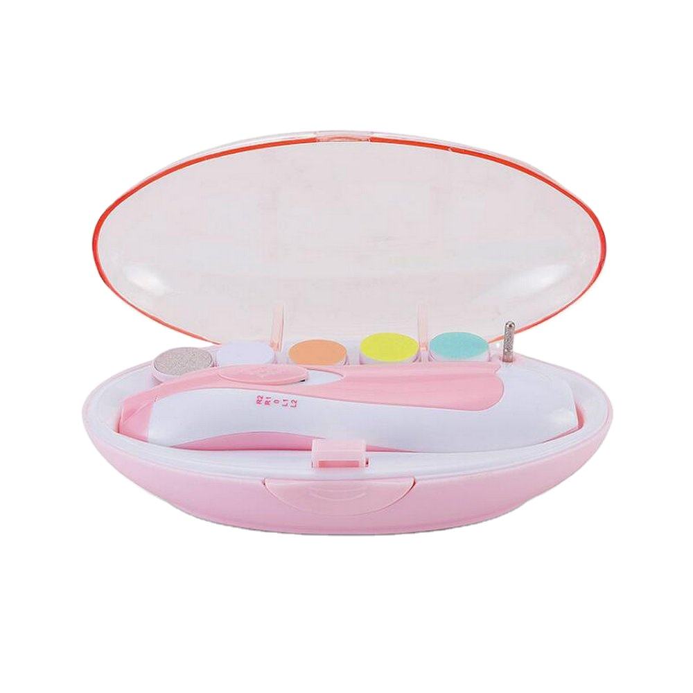 Baby Electric Nail File Drill for Baby No Sharp Claws Hurt 6 in 1 Safety Cutter Trimmer for Toes and Fingers