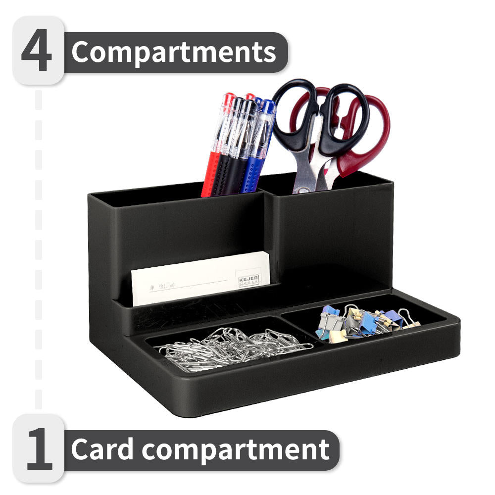 Plastic Pen Organizer Multi-functional Desk Organizer Pen Holder for Desk