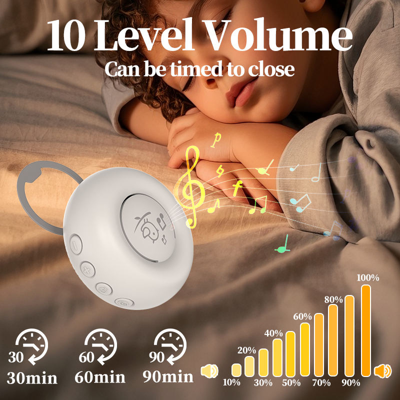 Factory Wholesale Newest Professional White Noise Machine Baby Cry Sensor White Noise Stereo White Noise Baby Toys