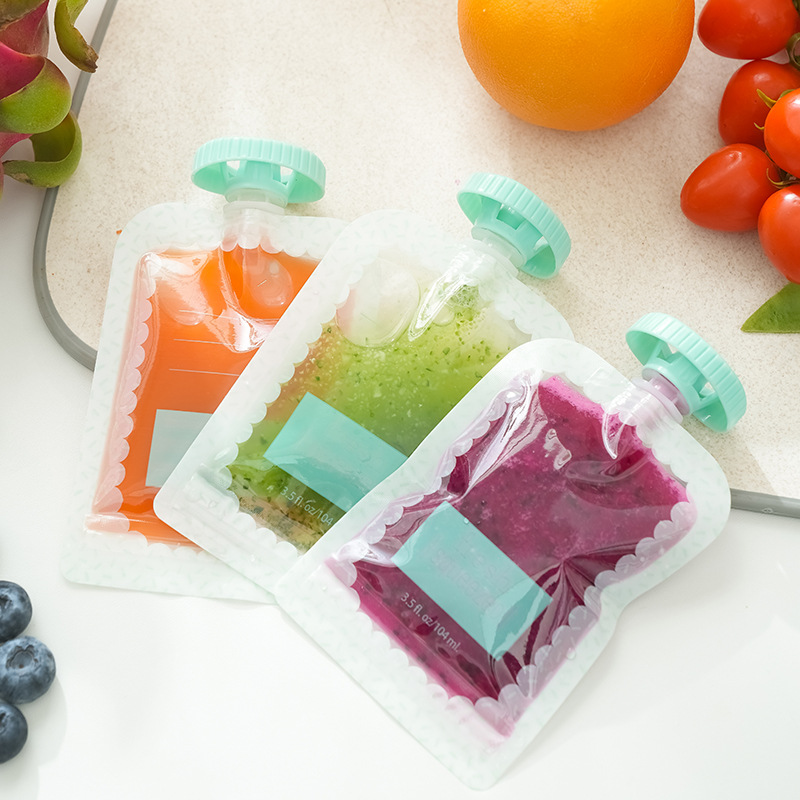 Reusable Baby Food Pouch Set