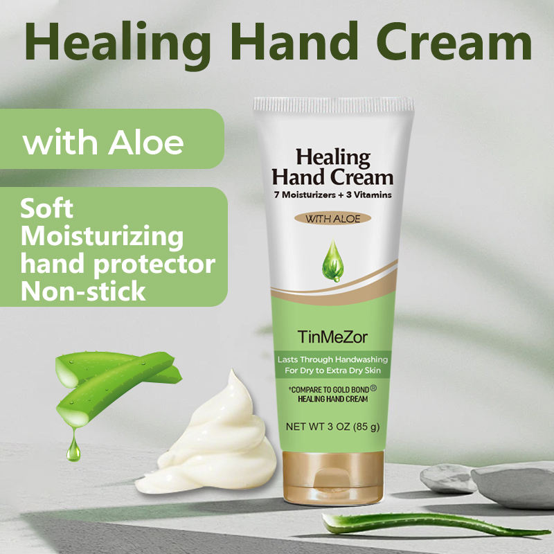 Vitamin E Moisturizing Hand Cream Organic Aloe Vera Shea Butter Hand Cream for Dry Skin Tube Hand Cream