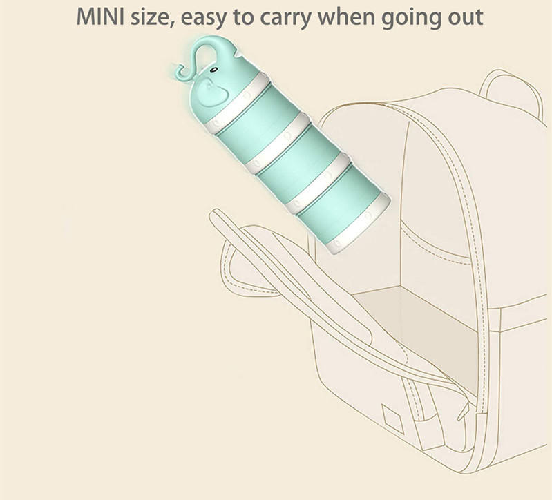 Baby Milk Powder Formula Dispenser,Stackable Container Mixie Bottle for Travel,Large Capacity Formula Holder and Snack Storage