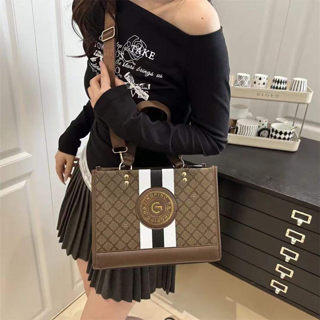 2026 Latest Geometric PU Crossbody Shoulder Bag with Cover Closure Elegant Luxury Fashion Trend Women's Handbag