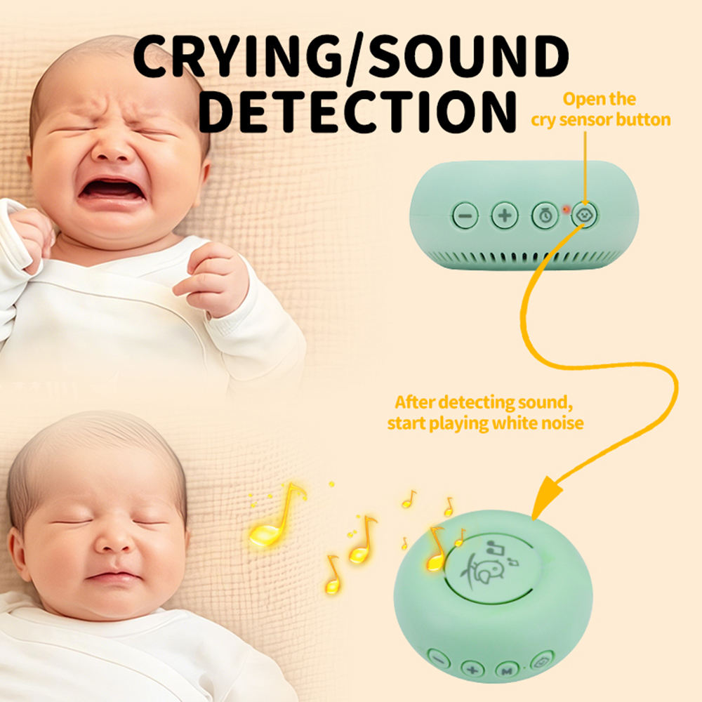 Factory Wholesale Newest Professional White Noise Machine Baby Cry Sensor White Noise Stereo White Noise Baby Toys